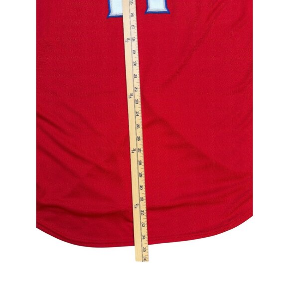 TEXAS RANGERS Majestic MLB Jersey #11 YU DARVISH Size 52 Red Stitched Logo NWT - Picture 9 of 11